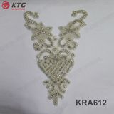 High Quality Wholesale Pearl Rhinestone Applique Bridal Shinning Crystal Sash for Wedding Dress