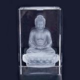 Hot Sale 3D Laser Crystal Buddha Statues for Buddha Souvenir