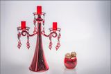 Shine Purple Metal Color Candle Holder for Wedding Decoration
