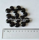 Black Color Smooth Glass Pebbles