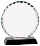 Round Facet Glass with Black Base