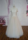 Full-Length Champagne Wedding Dress Lace Wedding Dress 2017