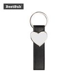 Strip PU Key Chain (Heart) (YA110)