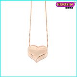 Chinese Manufacturer Wholesale Rose Gold Chain Heart Pendant Necklace