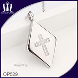 Fashion Cross Zircon Jewelry 316L Stainless Steel Pendant