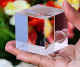 Optical crystal Block Rectangle, Cut Corner Crystal Cube