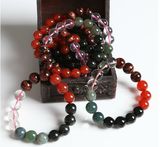 Semi Precious Stone Crystal Beaded Chakra Bracelet Jewelry
