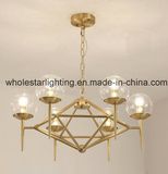 Metal Glass Chandelier (WHG-619)