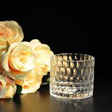 Hammered Glass Candle Vessel