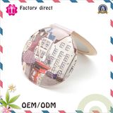 70mm Round Shape Crystal Double Sides Pocket Carry-on Mirror