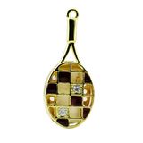 Luxury Crystal Tennis Racket Pen Drie Stick Mini U Disk