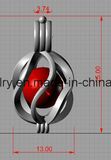 DIY Jewelry 925 Sterling Silver Pearl Cage Pendant