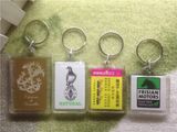 Custom Clear Crystal Acrylic House Shaped Keychain