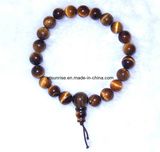 Semi Precious Stone Crystal Beaded Buddha Power Bracelet Jewelry