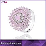 Fashion Jewelry Brass Factory Micro Pave Semi Joias Ring