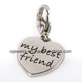 Friendship Jewelry Engraving My Best Friend Charm