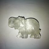 Semi Precious Stone Natural Crystal Buddha Elephant Carving