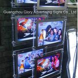Hanging LED Crystal Light Box Pocket for Real Estate Window Display