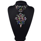 Fashion Clothing Chain Necklace Diamond Crystal Chocker Necklace