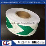 Green and White Arrows Safety Reflective Material Tape for Car