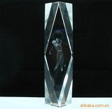 K9 Materials Crystal Medal with Laser Text
