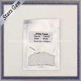 1.5mm Natural Cut Round Shape White Topaz