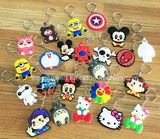 Custom Rubber Keychain, Cartoon Design Promotion Gift Silicone Keychain