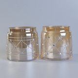 2018 Glitter Glass Candle Container