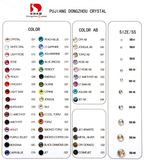 Color Card: (Non) Hotfix Flat Back Rhinestone