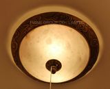 Round Spanish Marble Ceiling Lamp with Certification for Interior Use