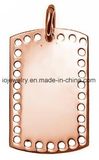 Petite Perforated 316 Stainless Steel Dog Tag