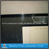 Engineered Artificial Black Quartz Stone for Kitchen Stone Countertops and Bench Tops