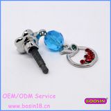 Apple Pendant Blue Crystal Dust Plug