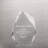 Peak Executive Beveled Crystal Trophy