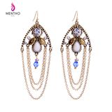 Popular Fashion Retro Diamond Studded Long Multi-Layer Alloy Women's Earring