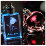 2017 Hot Sale Crystal Key Chain with LED Light
