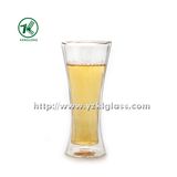 Double Wall Glass Bottle by BV, SGS (Dia7.5cm, H: 17.8cm, 380ml)