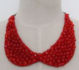 Fashion Jewelry Bead Crystal Chunky Choker Necklace (JE0054)