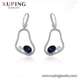 Xuping Silver Color Jewellery Earrings, Silver Color Rhodium Plated Earring, Leverback Earrings