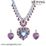 Fashion Big Stone Luxury Crystal Heart Shaped Wedding Jewelry Set-41