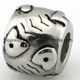 Stainless Steel Jewelry Simple Design Fish Bead