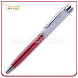 Promotional Gift Metal Twist Ball Pen with Crystal Decoration