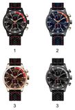 Fashion Stainless Steel Casual Sapphire Crystal Glass Nylon Quartz Watch