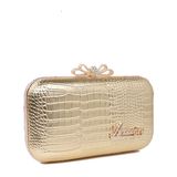 2017 Crocodile Pattern Women Party Box Clutch Lady Evening Bags