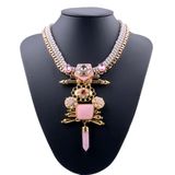 Top Fashion Custom Design Decoration Crystal Fringe Necklace