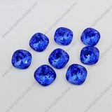 Point Back Square Rhinestone Jewelry Stone with Silver Foiled