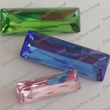 Factory Direct Sales K9 Point-Back Crystal Fancy Rectangle Stone (DZ-3013)