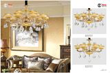 Hot Sale Golden Zinc Alloy Crystal Chandelier Light