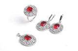 925 Sterling Silver Jewelry Set with CZ