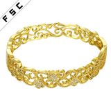 Hot Sale Charm Jewelry Gold Plated CZ Diamond Female Bracelet